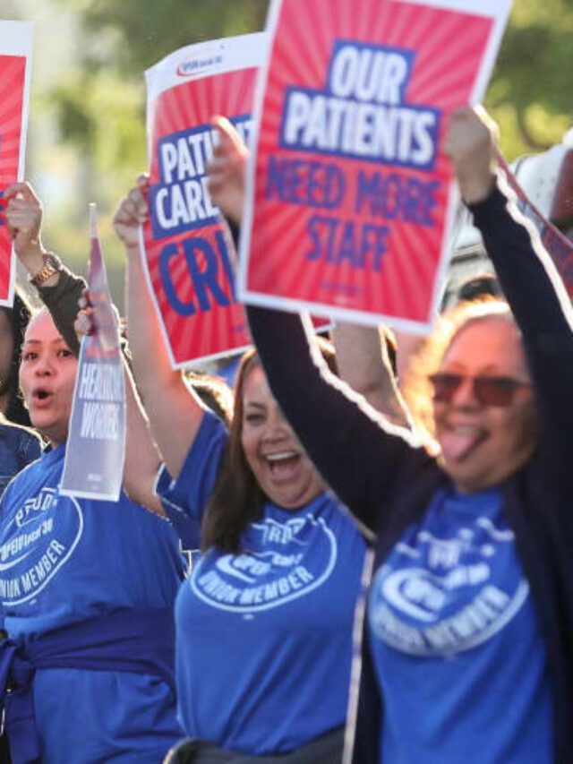 75,000 Kaiser nurses, pharmacists and other workers strike over staffing and pay